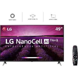 Smart TV LED LG 49'' 49SM8000 Ultra HD 4K NanoCell com Conversor Digital 4 HDMI 3 USB Wi-Fi 240Hz - 